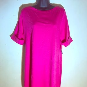 Pink T-shirt dress